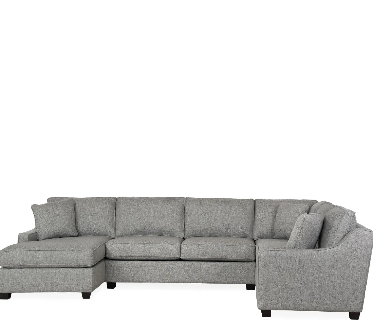 Twilight 3-Piece Sectional RHF Sofa w/ Armless Apt. Sofa, LHF Chaise
