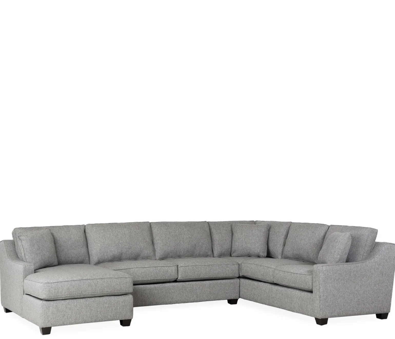 Twilight 3-Piece Sectional RHF Sofa w/ Armless Apt. Sofa, LHF Chaise