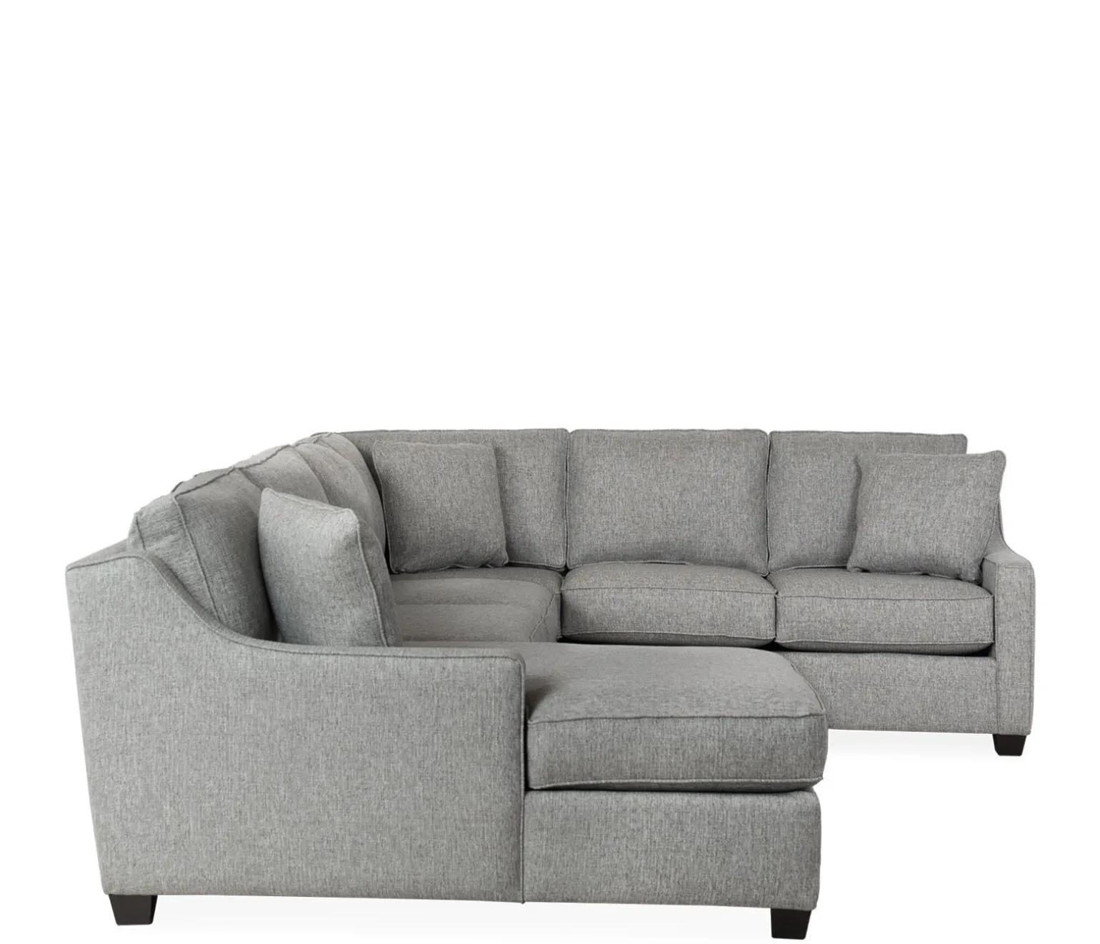 Twilight 3-Piece Sectional RHF Sofa w/ Armless Apt. Sofa, LHF Chaise