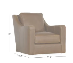 Ventura Leather Swivel Chair