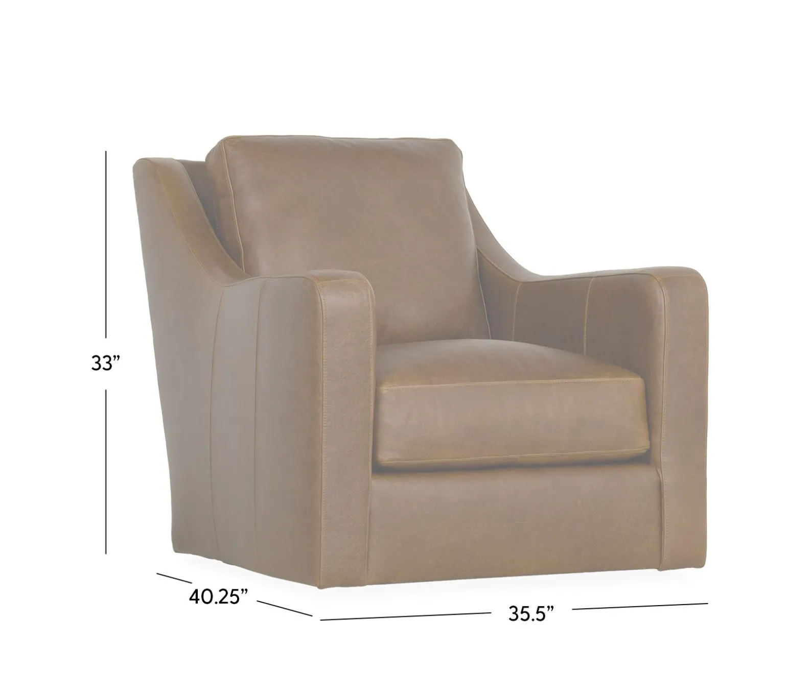 Ventura Leather Swivel Chair