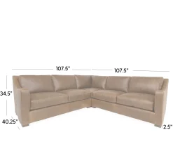 Ventura 3pc Sectional - LAF Loveseat, corner, RAF Loveseat