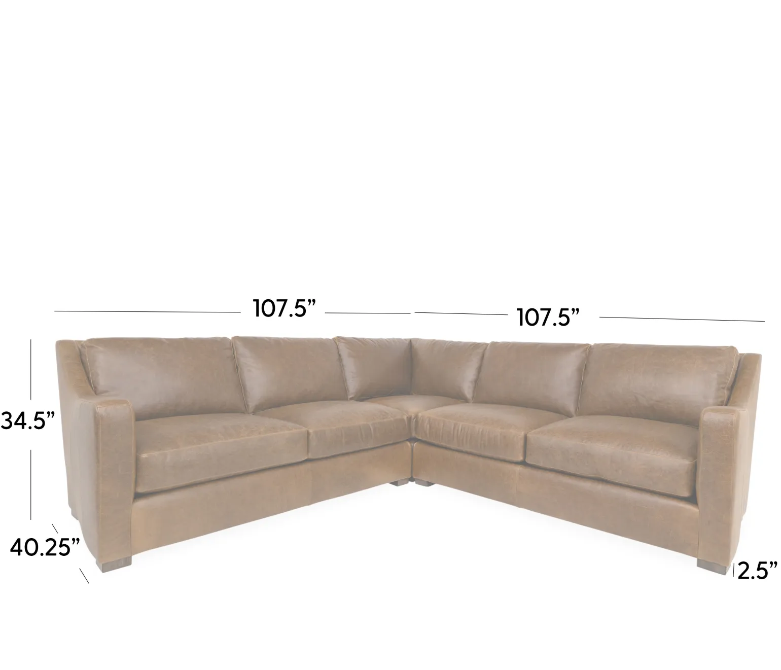 Ventura 3pc Sectional - LAF Loveseat, corner, RAF Loveseat