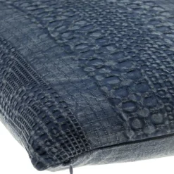Waffle Navy Pillow