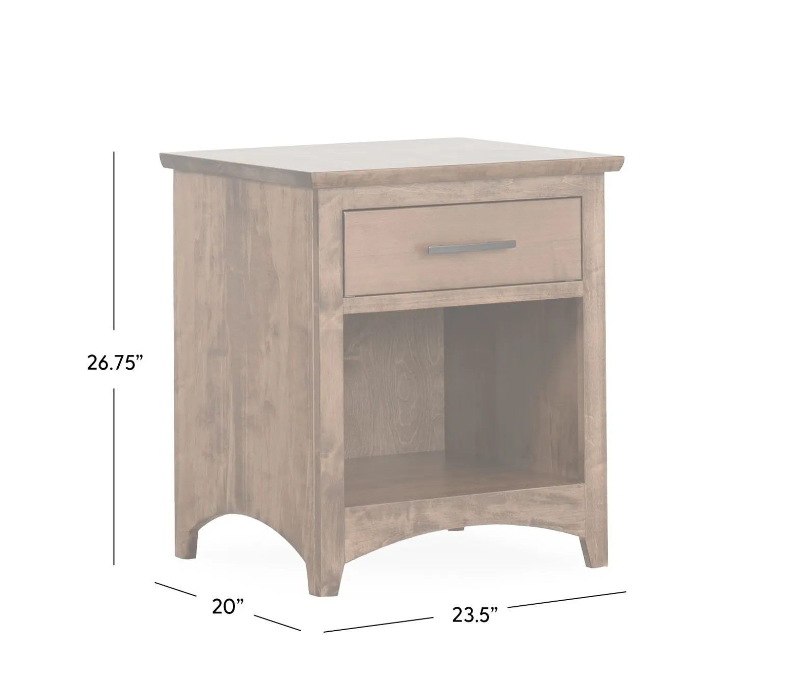 Wellington Nightstand - Almond