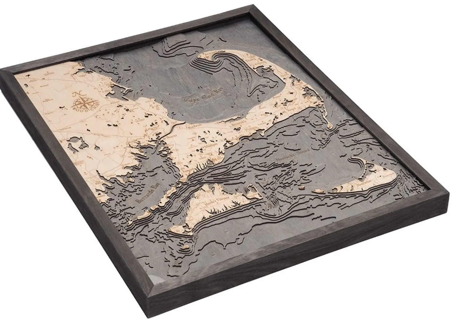 Wood Chart Grey - Cape Cod