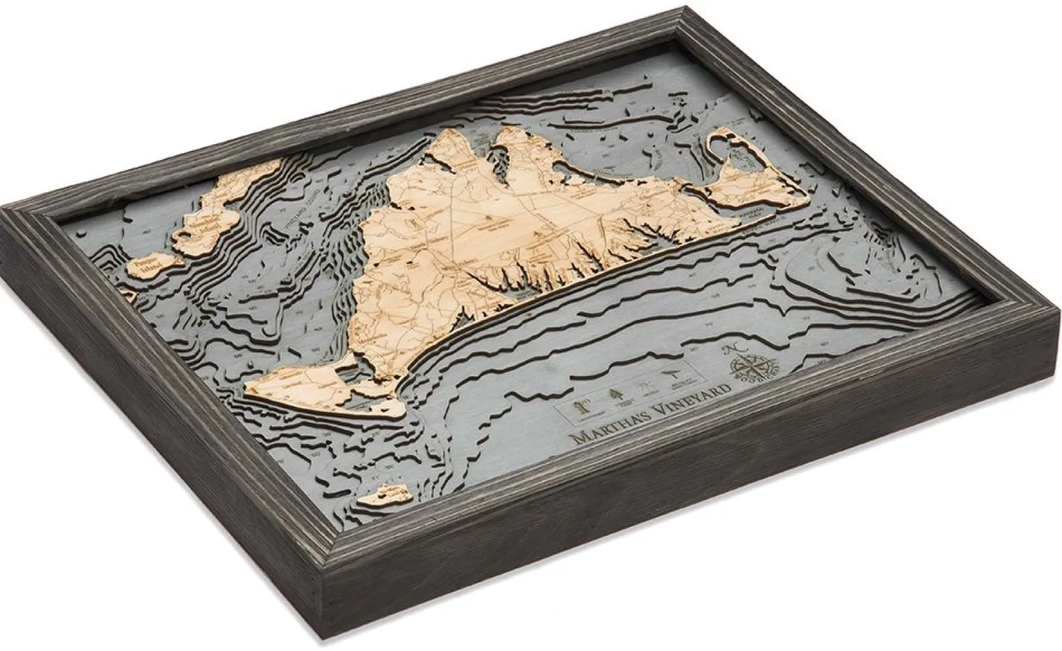 Wood Chart Grey – Martha's Vineyard