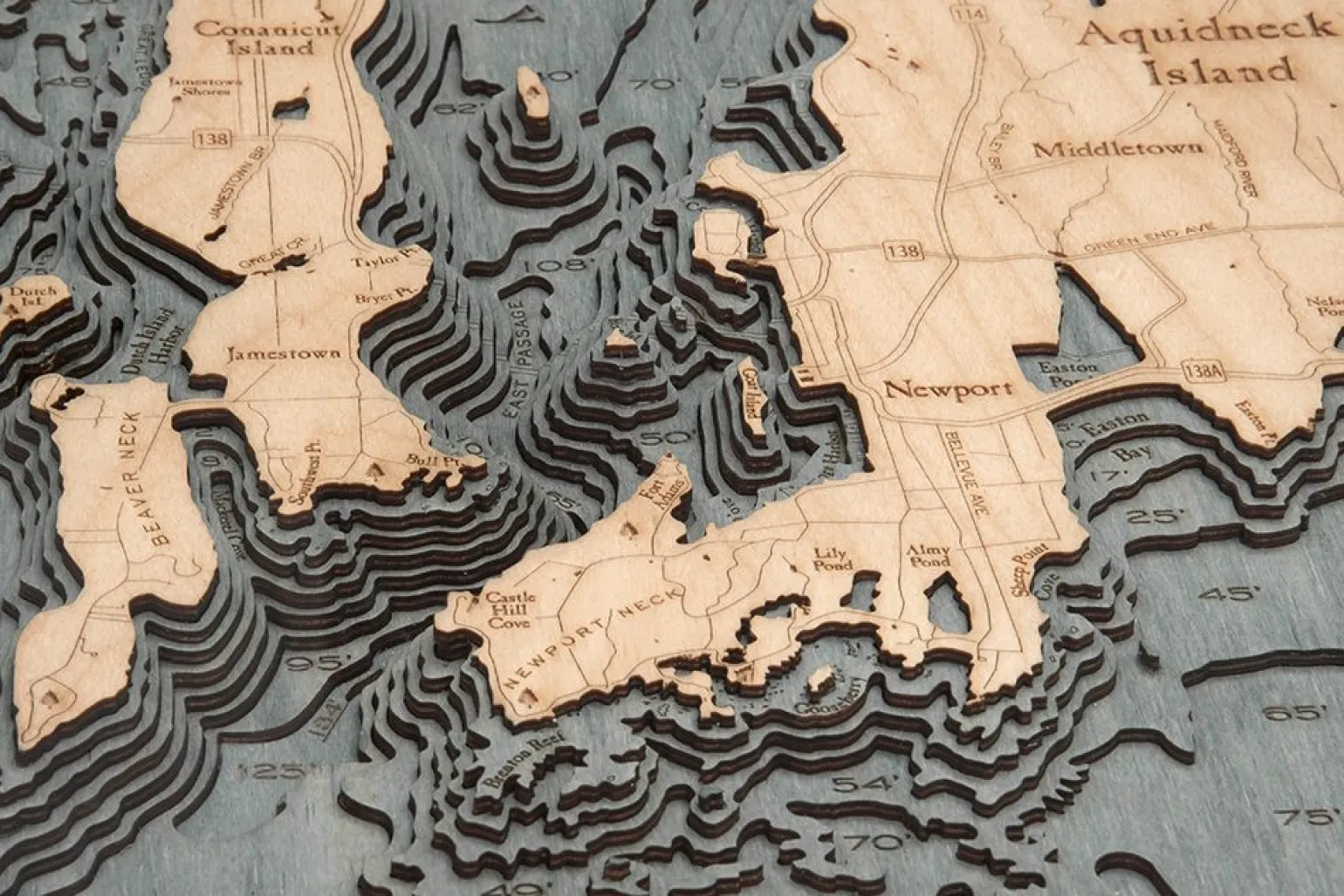 Wood Chart Grey – Narragansett/Newport