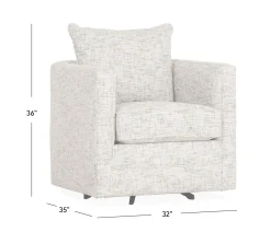 Yale Swivel Chair - Mariah Gray